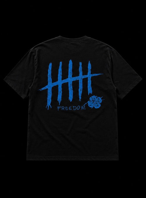 Freedom Tee - Black Blue